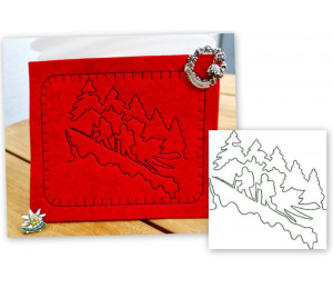 Stickserie - Hiking Wandern Line Art 4